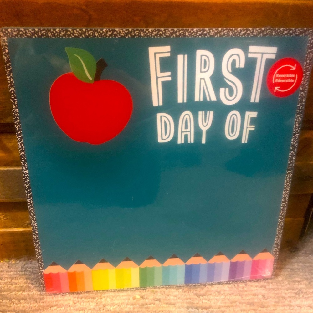 Reusable school year chalkboard